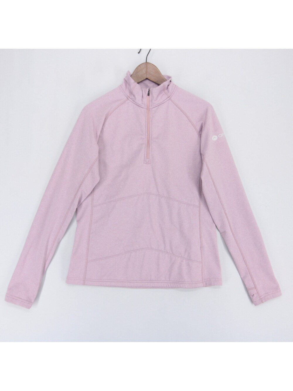 Oros Explorer Pullover Womens M Pink Heather Quarter Zip Solarcore Insulated